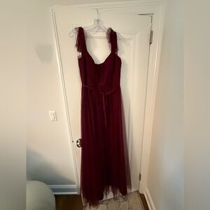 Marchessa Notte Elegant Burgundy Evening Gown